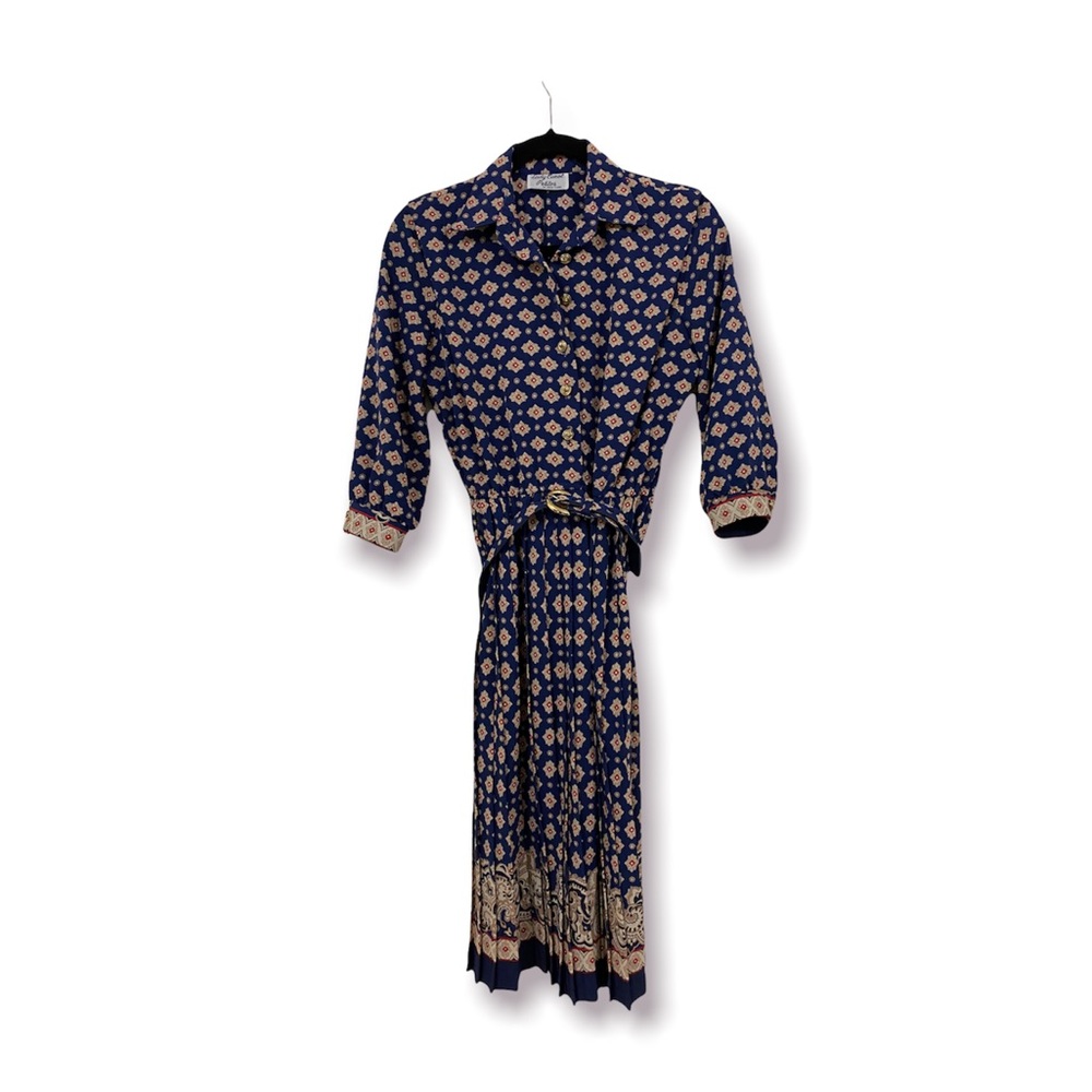 Gorgeous Vintage A-Line Dress w/pleated skirt